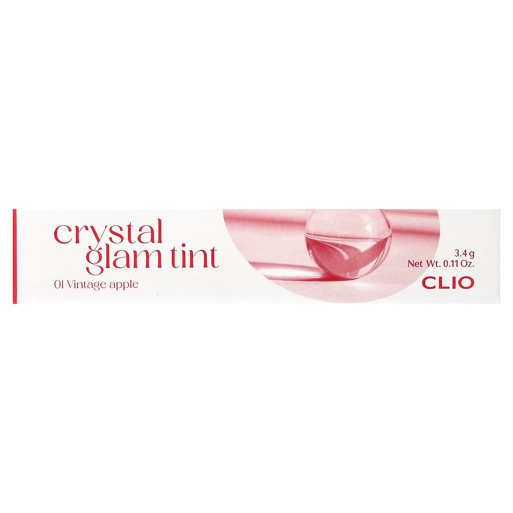 Clio, Crystal Glam, оттенок 01, винтажное яблоко, 3,4 г (0,11 унции)
