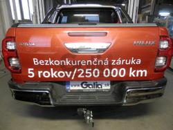 Фаркоп оцинкованный Galia T078C для TOYOTA HILUX, PICK UP, 2015-(паспорт и сертификат в комплекте)(без электрики)