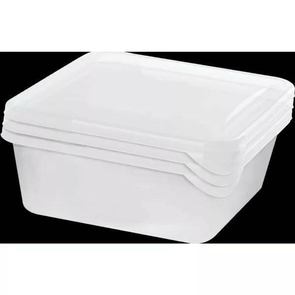 Набор контейнеров д/заморозки продуктов Plast Team/Lucky Friday Frozen 450мл 3шт полипропилен