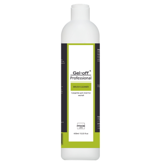Средство для очистки кистей от акрила, геля, гель-лака и мономеров 400мл. Gel-off
