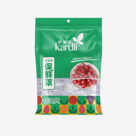 Одноразовая целлофановая "шапочка" для сохранения свежести продуктов KARDLI