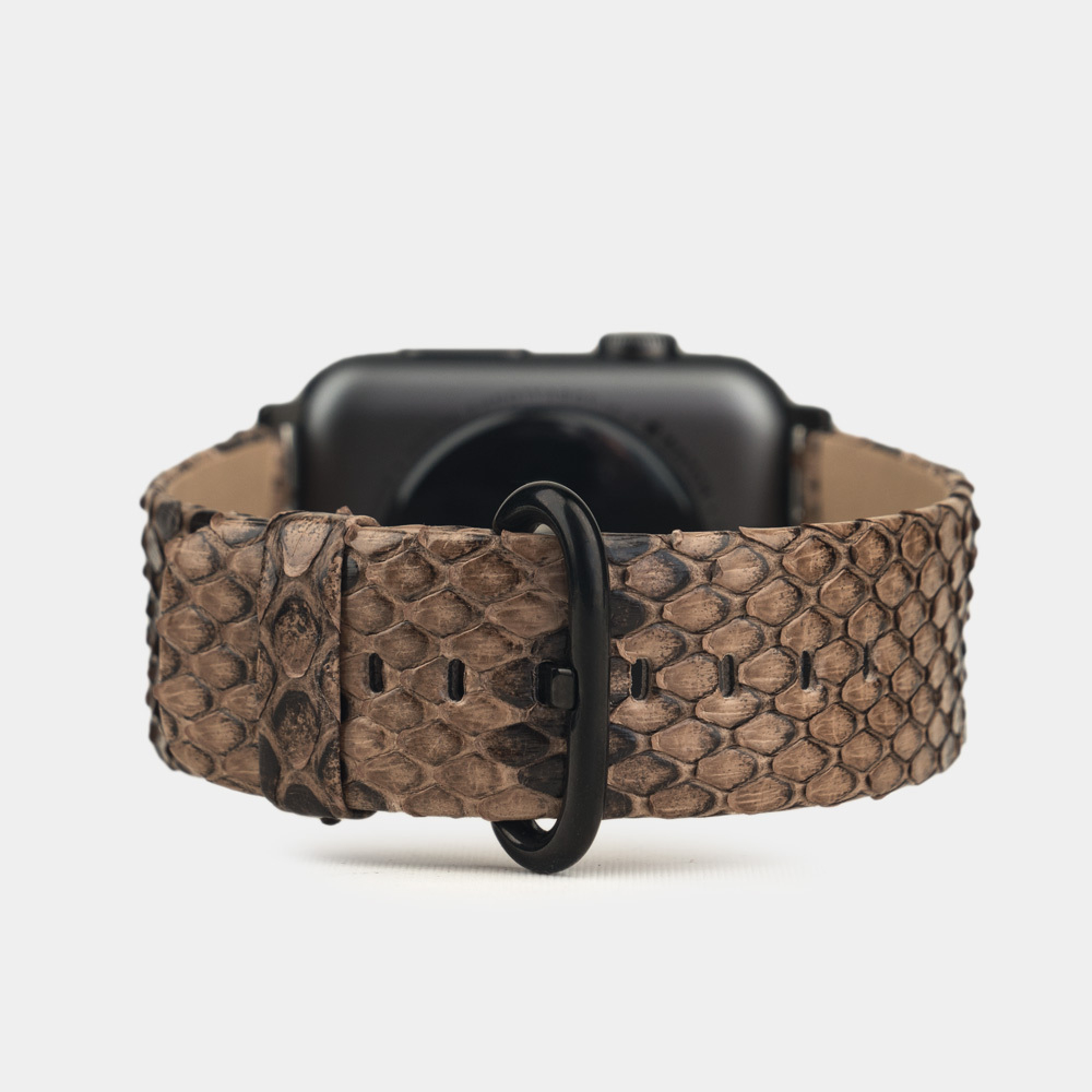 Ремешок кожаный для Apple Watch 42/44mm Classic бежевого цвета