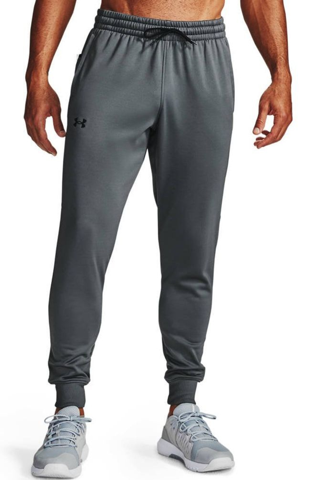 Мужские теннисные штаны Under Armour Men's Armour Fleece Joggers - pitch gray/black