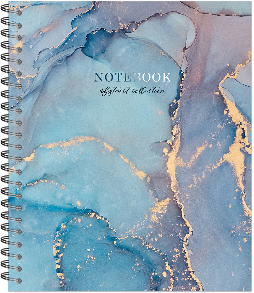 Тетрадь общая 48 листов на металлическом гребне "Liquid"