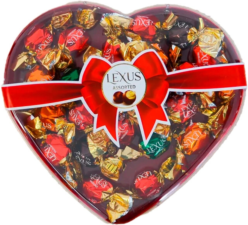 Шоколад Лексус Конфеты с Кремовыми Начинками в большой пластиковой подарочной коробке / Lexus Assorted big plastic gift box 240г
