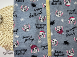 Кулирка ХБ зайцы рождество