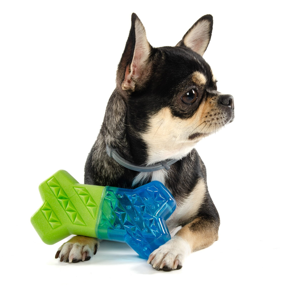Игрушка для собак резиновая "Кость охлаждающая" EiteDog