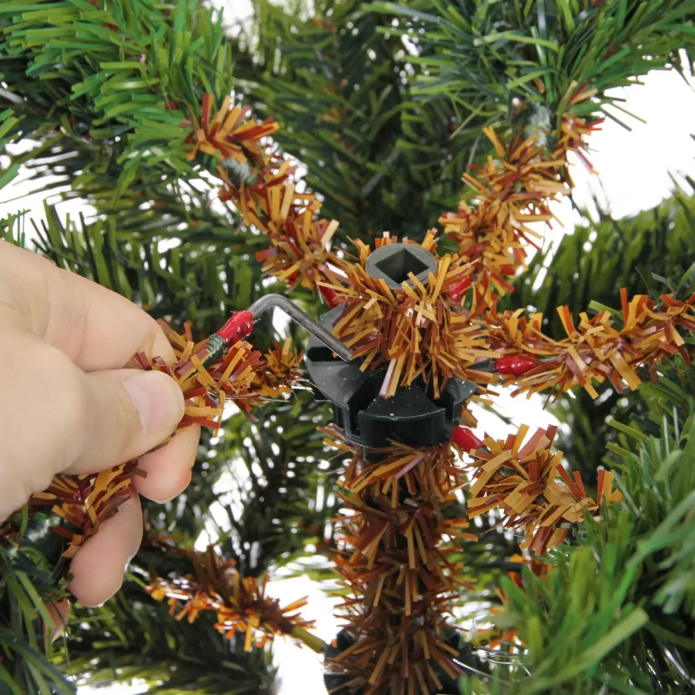 Елка «Праздничная» 150 см, ПВХ+леска (617 веток)