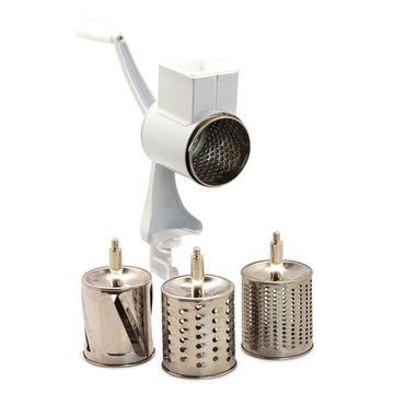 Тёрка универсальная механическая 4 насадки для овощей Kamille KM-6503