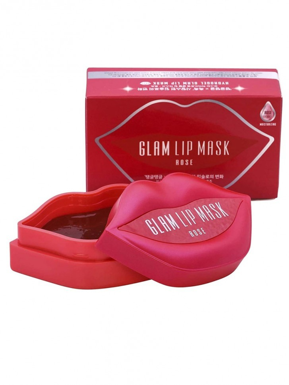 Beauugreen Hydrogel Glam Lip Mask Rose гидрогелевые патчи для губ с розой