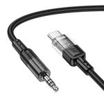 Aux - Type-C аудио кабель Hoco UPA27, 1,2 м, 013350 Черный