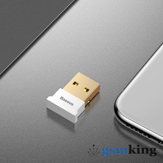 Baseus Bluetooth Adaptors For Computers White CCALL-BT02