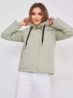 Куртка демисезонная больших размеров с капюшоном