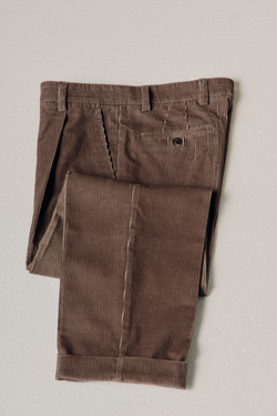 Брюки вельветовые кофейные