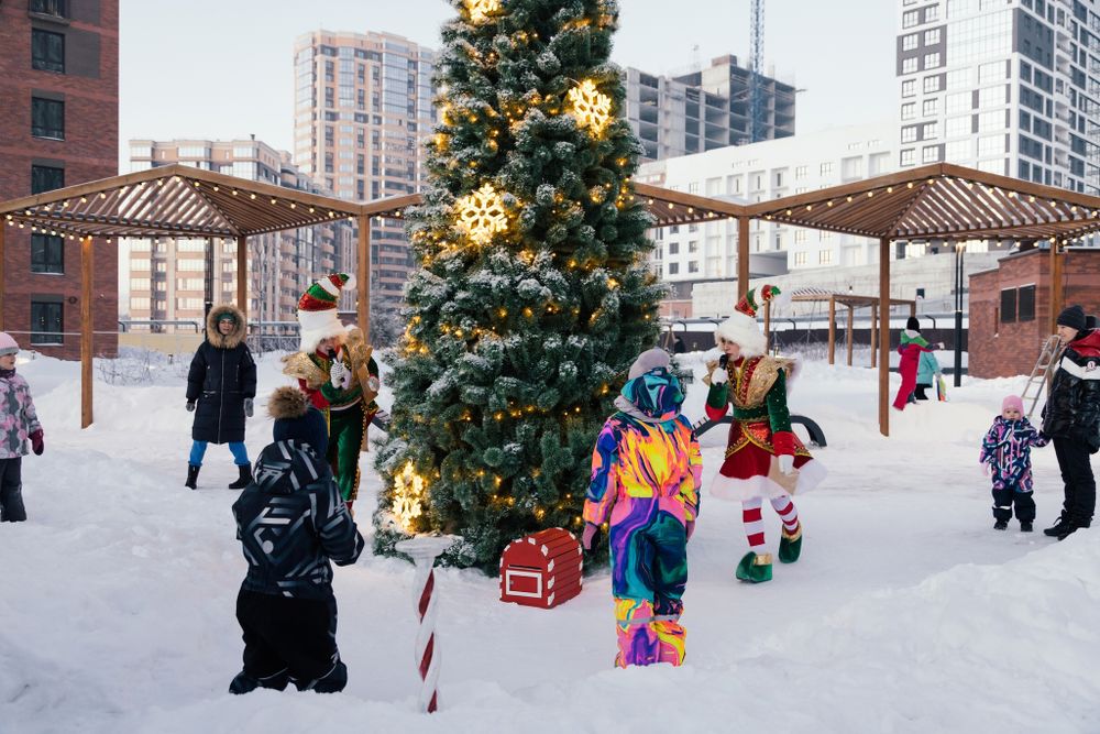 Уличная елка каркасная "Уральская сосна" (Леска) от 4 до 30 м