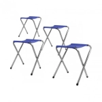 Набор складной мебели Bison A-4-60*120-BL (усиленный стол + 4 стула), 60х120см