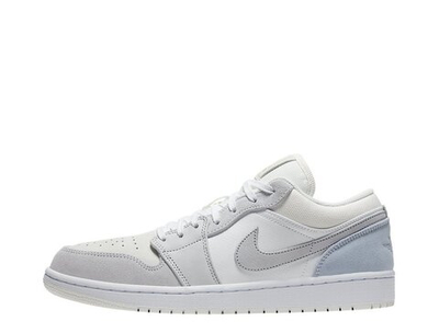 Баскетбольные кроссовки Air Jordan 1 Low "Paris" White/Sky Grey-Football Gray shoes