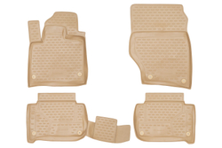 Коврики в салон для AUDI Q7 2006-2015, 4 шт. (полиуретан, бежевые) NLC.04.16.212K