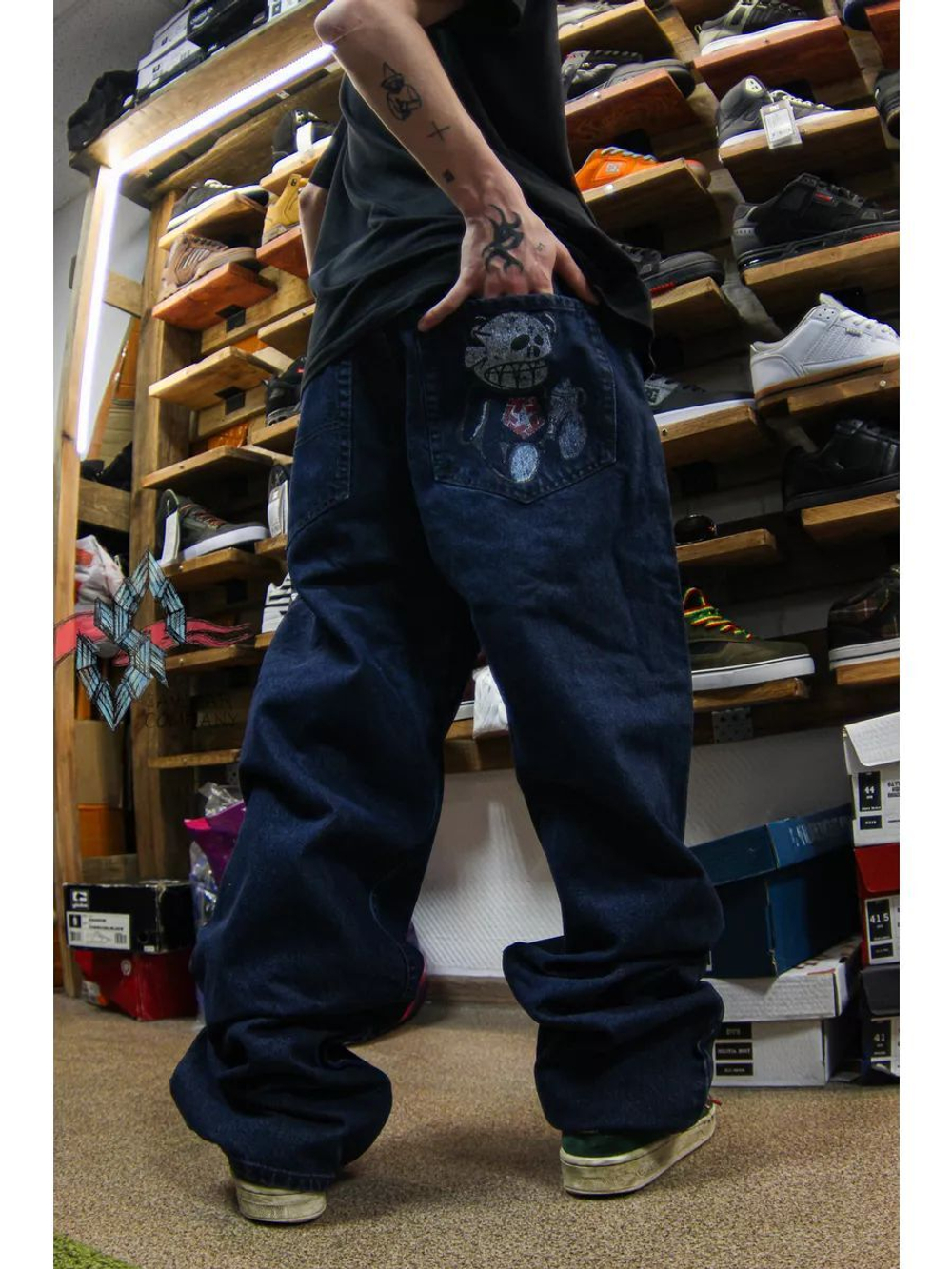 Джинсы прямые широкие трубы от Savitar Shoes Company