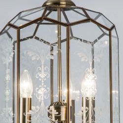 Citilux Витра-2 CL442230 Люстра подвесная витражная Бронза