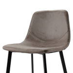 Стул барный Bergenson Bjorn Hugh, экокожа, серо-коричневый