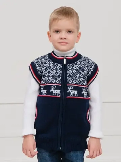 Жилет вязаный