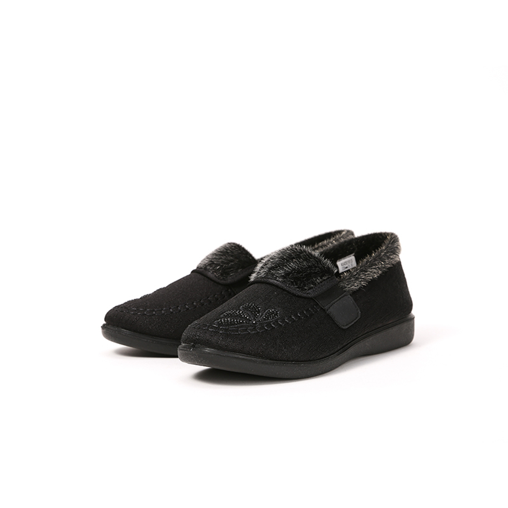 LAOMEIHUA Fabric Casual Shoes Women"s Black