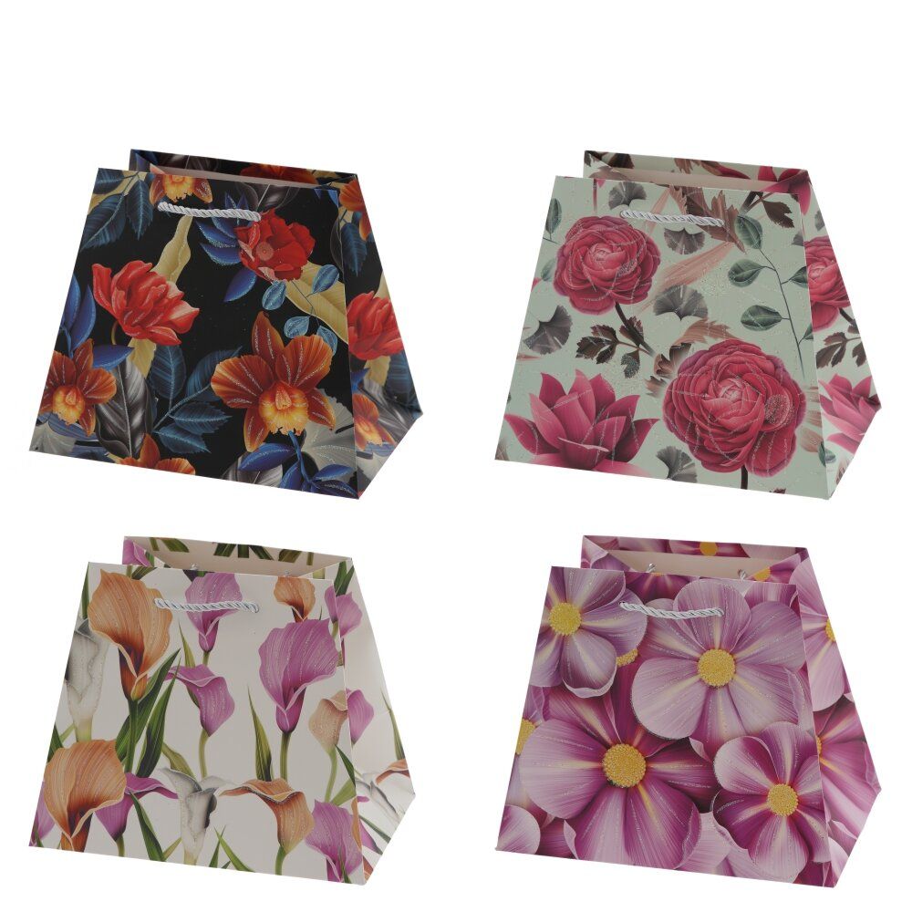 GAEM Пакет подарочный M (бумага 210г/м2, блок микс 12шт), L21 W14 H17,5 см, 4в.