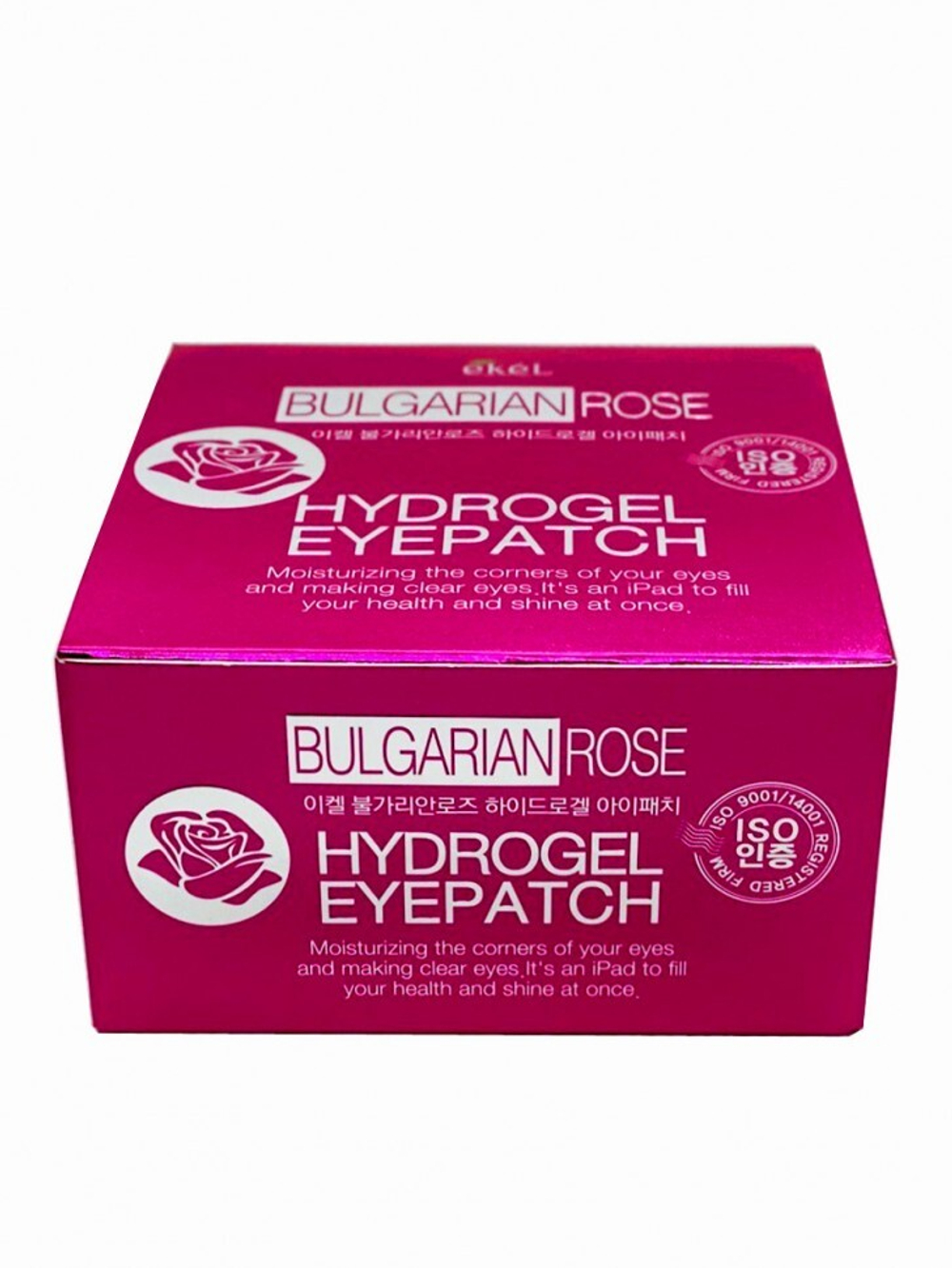 Патчи для век Ekel Bulgarian Rose Hydrogel гидрогелевые с экстрактом болгарской розы Eyepatch 90 г / 60 шт