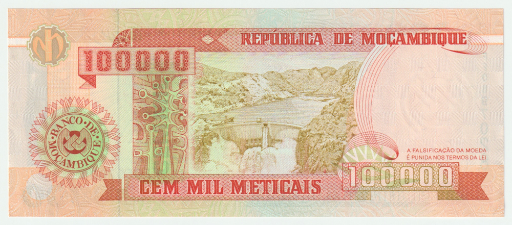 Mozambique, 100 000 Meticais, 1993, UNC
