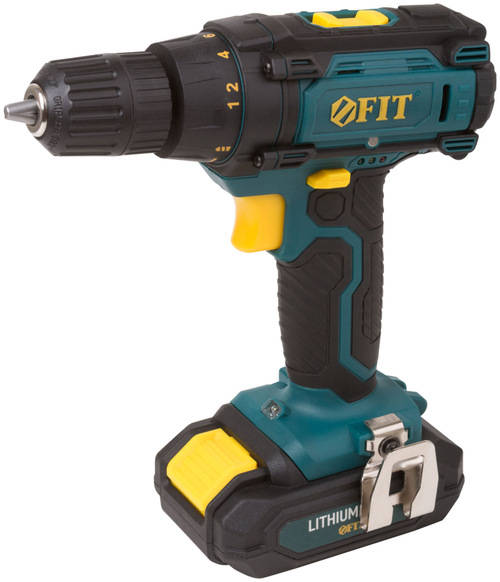 Дрель-Шуруповерт акк. 18,0 В, 0-450/1550 об/мин, 29,0 Нм, 2 (Li-Ion) 1,3 Ач, 1,5 ч., рез. накл., кейс 80199