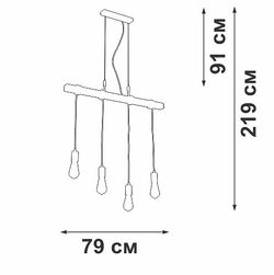 Подвесной светильник Vitaluce V47160 V47160-1/4S