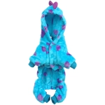 Комбинезон зимний для мелких и средних пород собак «DOG DINO», цвет голубой, размер М