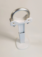 Кронштейн напольный регулируемый Кайрос САР1 на хомуте (стойка 100 мм) для алюм и биметалл радиаторов