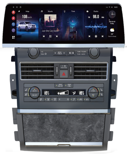 Магнитола с беспроводной зарядкой для Infiniti QX80 2013-2023, QX56 2010-2013, Nissan Patrol Y62 - Carmedia ZH-N1606 монитор 16", Android 12, 8Гб+128Гб, CarPlay, SIM-слот