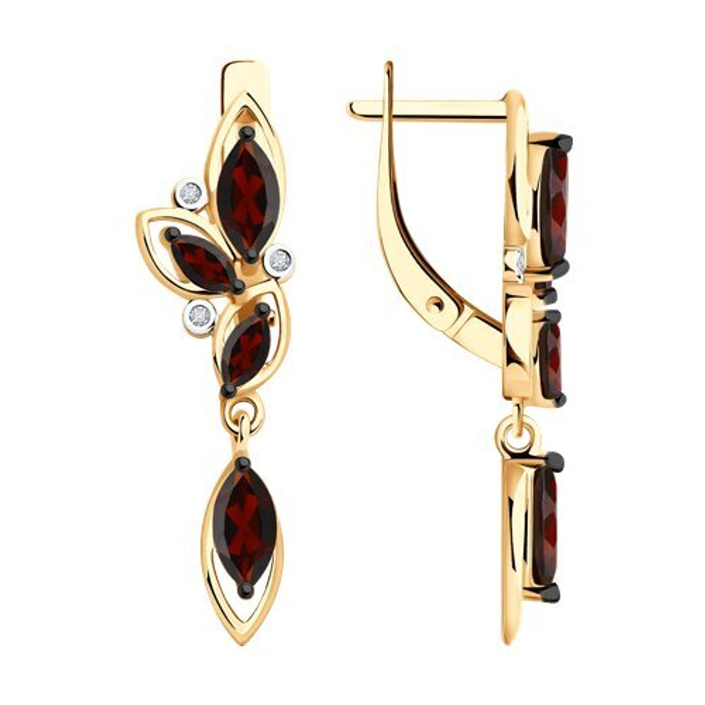 Серьги из золота 585 пробы