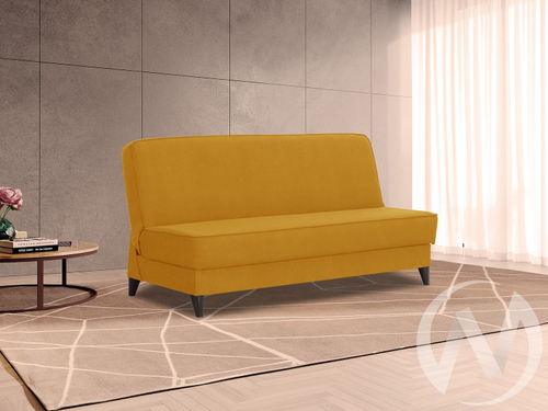 Диван прямой Наварра 2 (БД) FROZEN 10 (желтый с мелкими разводами)