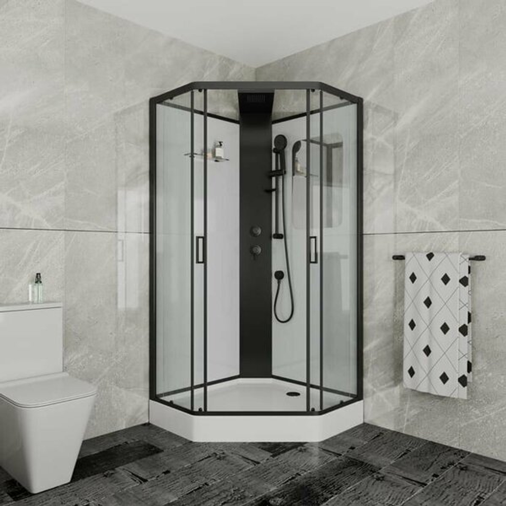 Душевая кабина Grossman Elegans GR250D (100х100х217) дверь раздвижная,5 мест