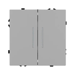 Механизм выключателя двухклавишный проходной LED SWT-NOBE-MKP2-SFPL-L-IS (230V, 10A) (Arlight, -) 059415