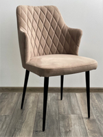 Стул М-City DISAUR Герман (Herman) Бежевый 5, Велюр, Черный каркас