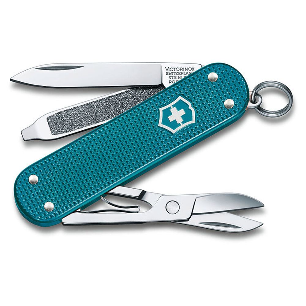 Нож-брелок Victorinox Classic SD Alox Colors 58 мм 5 функций "Wild Jungle" (0.6221.242G)
