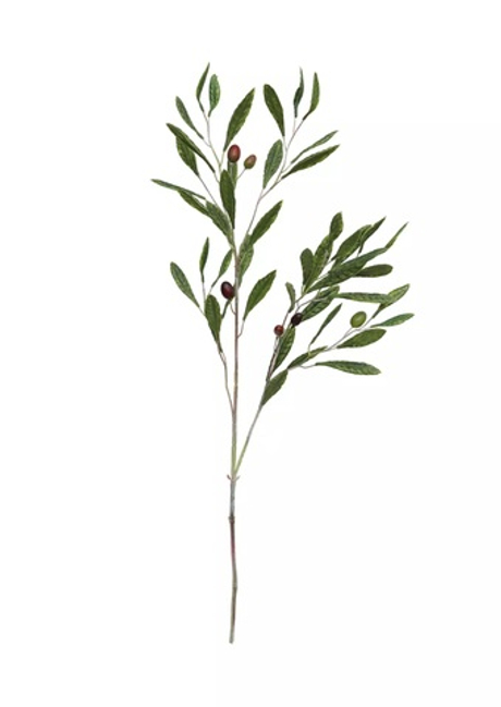 Ветка оливы с плодами 105см