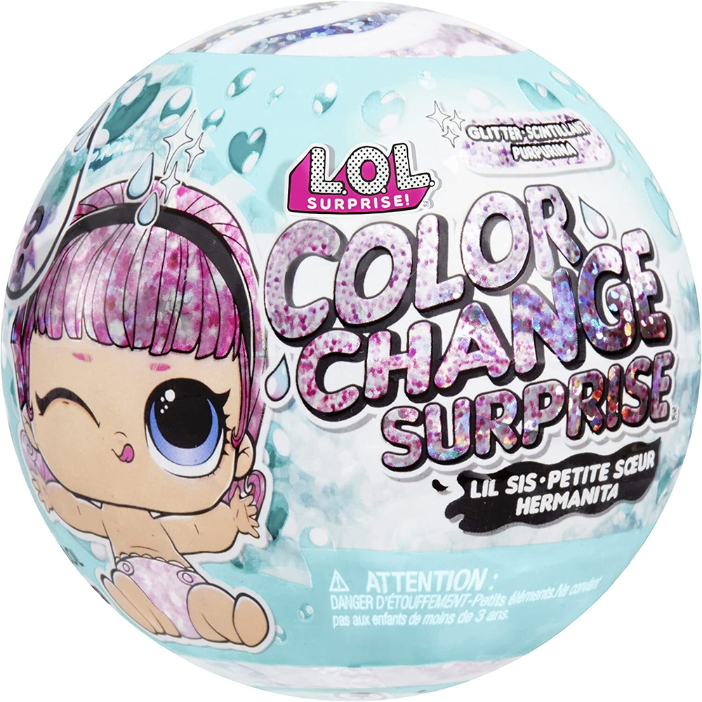 Кукла в шаре LOL Surprise Glitter Color Change Lil Sis 585305