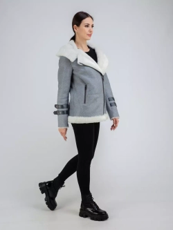 Дубленка авиатор натуральная с капюшоном