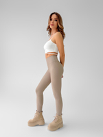 Леггинсы LJHY 9022-3 в рубчик однотонные