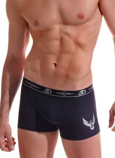 Мужские трусы-боксеры с эмблемой (Размер: M) (Цвет: черный)
