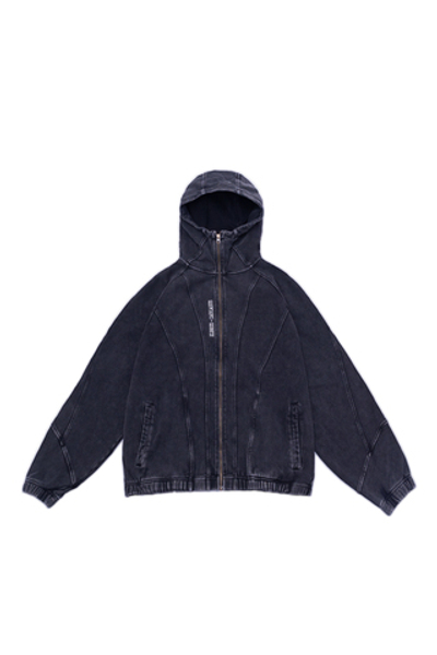 Оверсайз худи (варенка) на молнии "5642"