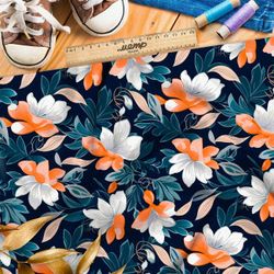 Ткань премиум шифон шепот ночного цветника