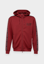 EA7 Emporio Armani Толстовка с капюшоном - Бордовый