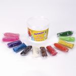 Пластилин на растительной основе (тесто для лепки) ЮНЛАНДИЯ, 12 цветов, 360 г, ведерко, 105504